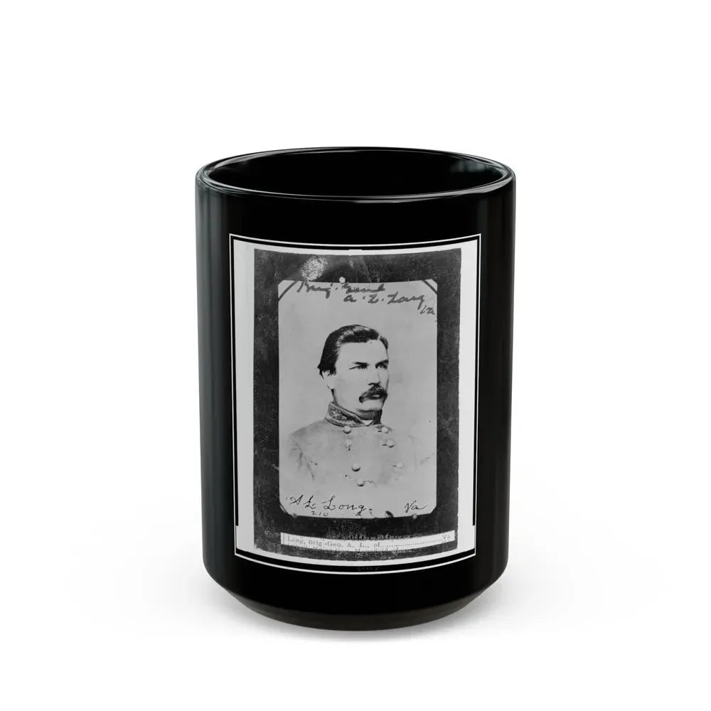 Brig.-Gen. A.L. Long, Va. (U.S. Civil War) Black Coffee Mug 15oz - Go Mug Yourself