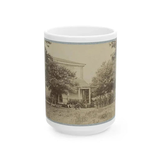 Brig. Gen. J. J. Abercrombie And Staff(2) (U.S. Civil War) White Coffee Mug 15oz - Go Mug Yourself