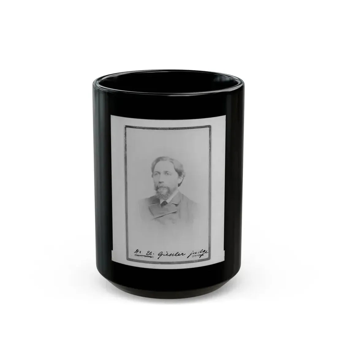 Brig. Gen. John Bratton, C.S.A., Head-And-Shoulders Portrait, Facing Right (U.S. Civil War) Black Coffee Mug 15oz - Go Mug Yourself