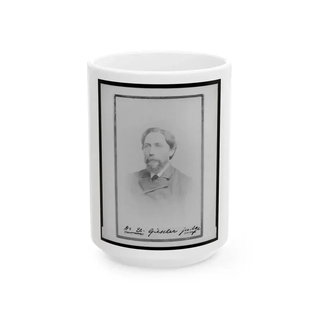 Brig. Gen. John Bratton, C.S.A., Head-And-Shoulders Portrait, Facing Right (U.S. Civil War) White Coffee Mug 15oz - Go Mug Yourself