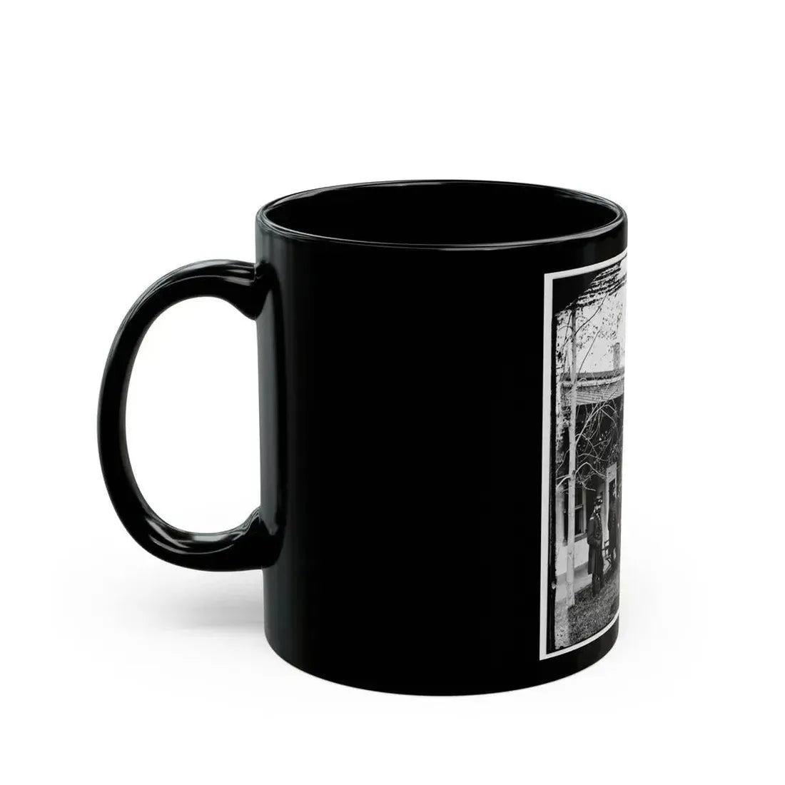 Brig. Gen. Mathew Martin Burke & Staff. (U.S. Civil War) Black Coffee Mug - Go Mug Yourself