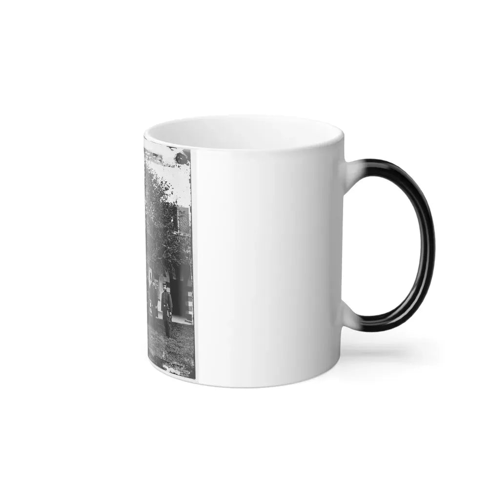 Brig. Gen. Mathew Martin Burke & Staff. (U.S. Civil War) Color Changing Coffee Mug 11oz - Go Mug Yourself