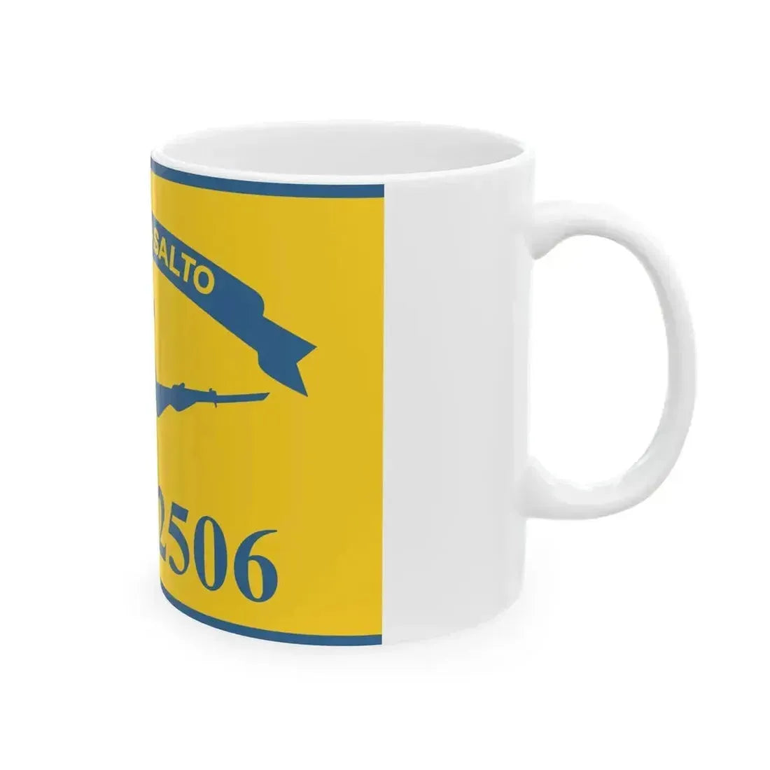 Brigade 2506 flag (Cuba) White Coffee Mug - Go Mug Yourself
