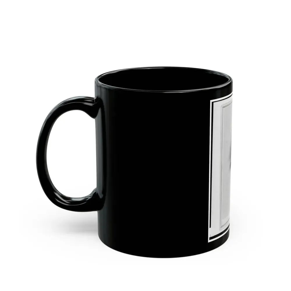Brigade Commisariat Captain Edward Mueller, Union Officer In The 32nd Indiana Regiment, Bust Portrait, Facing Front (U.S. Civil War) Black Coffee Mug - Go Mug Yourself