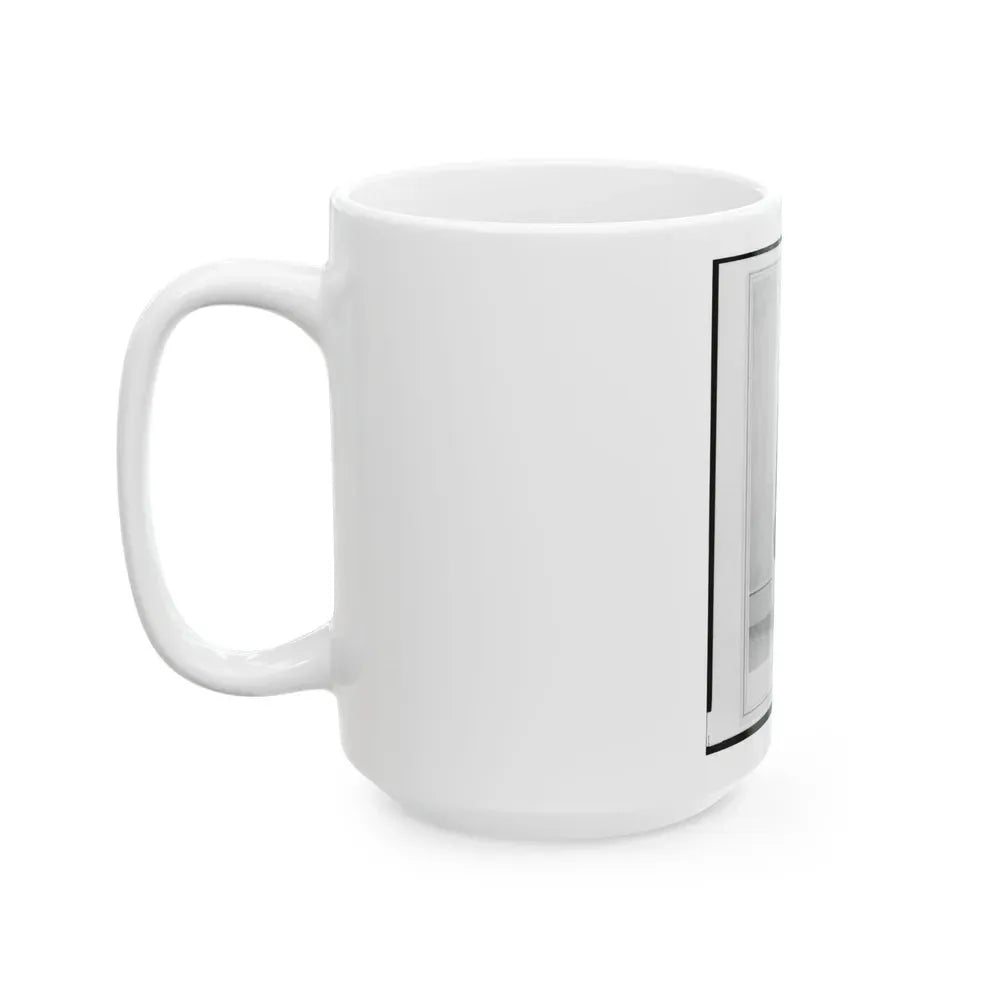 Brigadier General William G. Mank, Union Officer In The 32nd Indiana Regiment, Full-Length Portrait, Standing, Facing Front (U.S. Civil War) White Coffee Mug - Go Mug Yourself