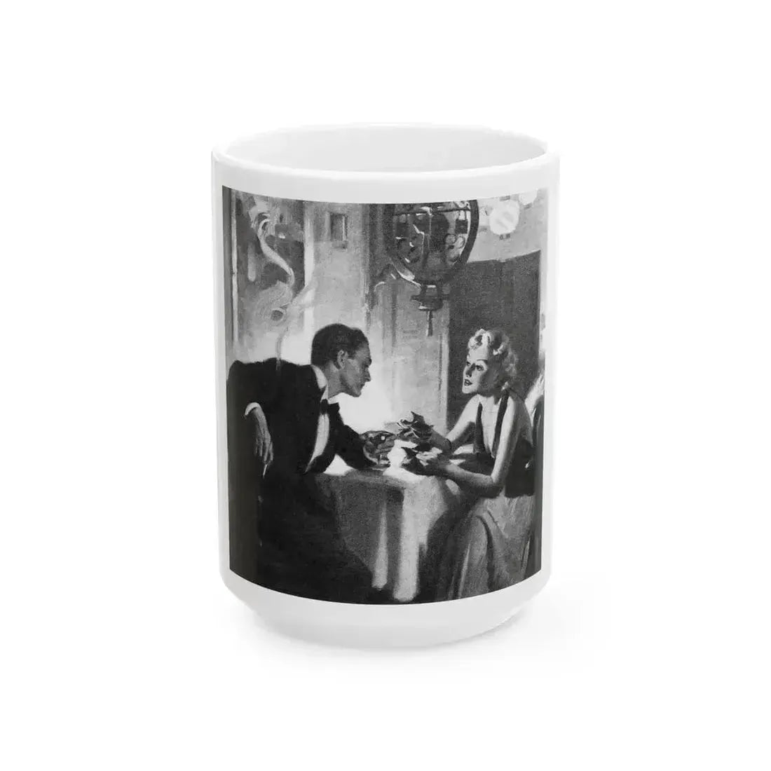 Bright Danger (2), Liberty magazine, September 25, 1937 - White Coffee Mug 15oz - Go Mug Yourself