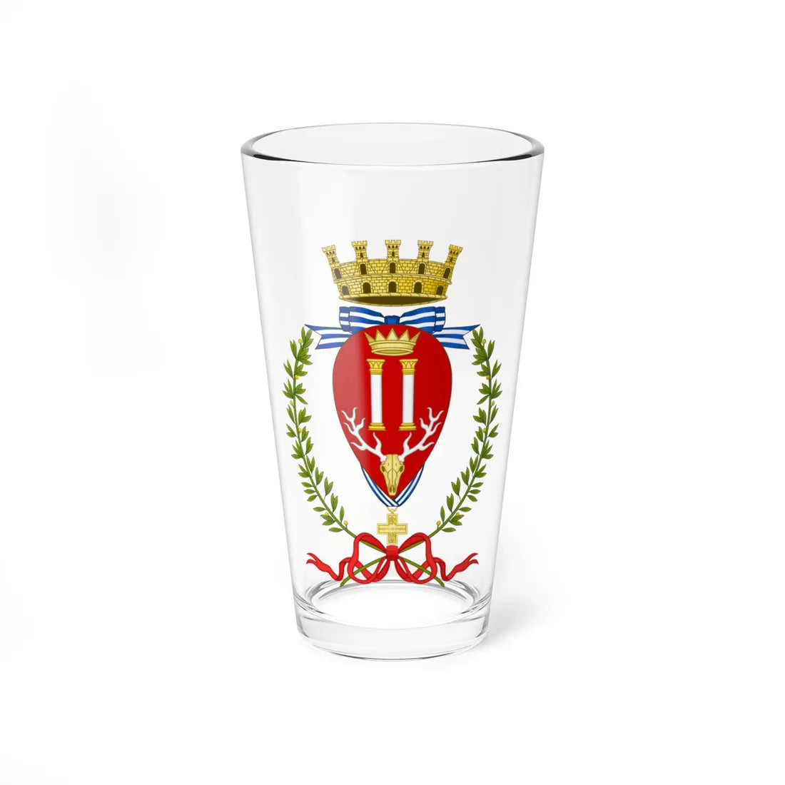 Brindisi-Stemma (Italy) (Coat of Arms) Pint Glass 16oz 16oz - Go Mug Yourself