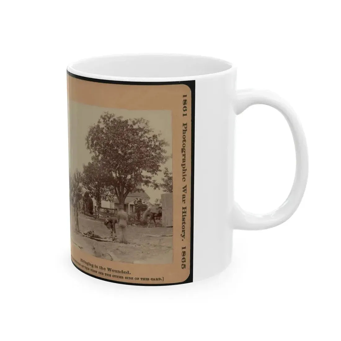 Bringing In The Wounded (U.S. Civil War) White Coffee Mug - Go Mug Yourself