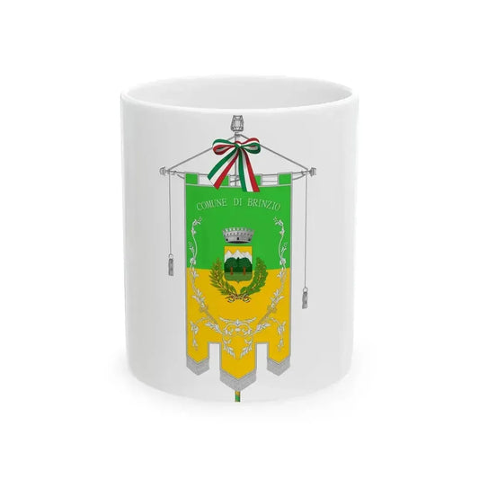 Brinzio-Gonfalone (Italy) White Coffee Mug 11oz - Go Mug Yourself