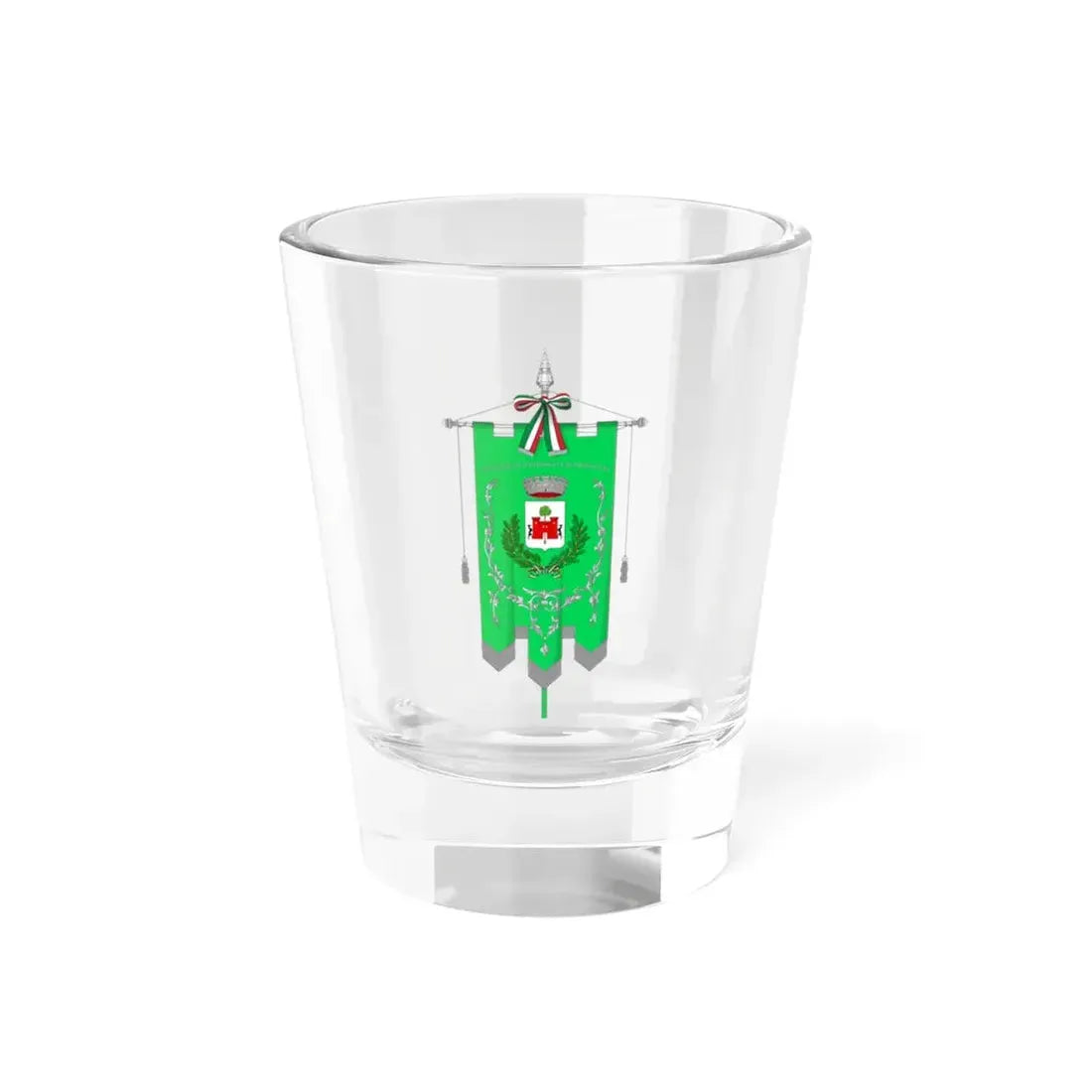 Brissago-Valtravaglia-Gonfalone (Italy) Shot Glass 1.5oz 1.5oz - Go Mug Yourself