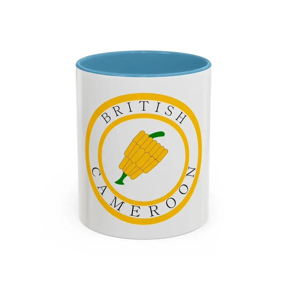 British Cameroons Seal - Accent Coffee Mug 11oz Light Blue - Go Mug Yourself