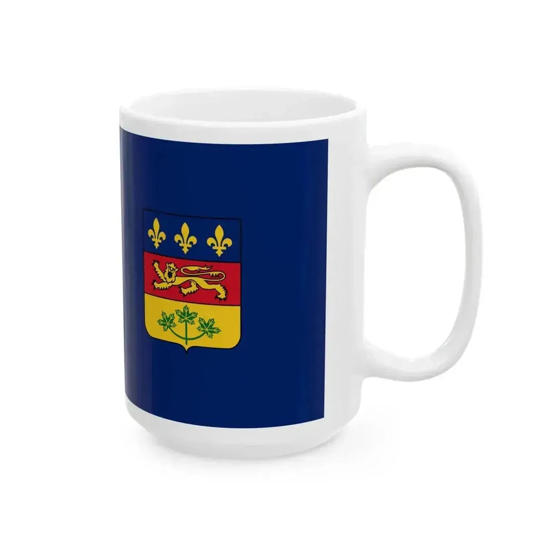 British Flag of Quebec (Canada) White Coffee Mug - Go Mug Yourself