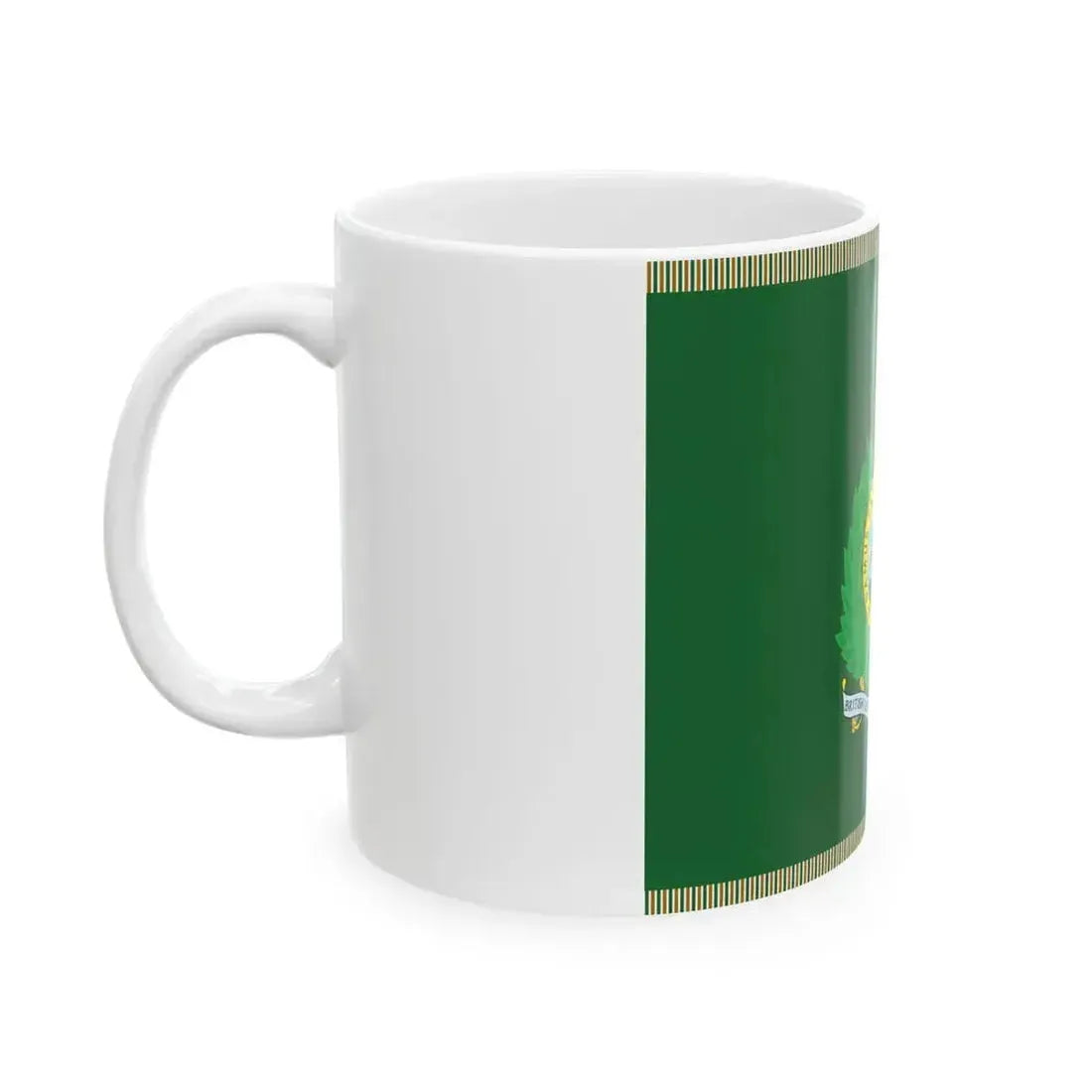 British Guiana Volunteer Force Regimental Colour (Guyana) White Coffee Mug - Go Mug Yourself