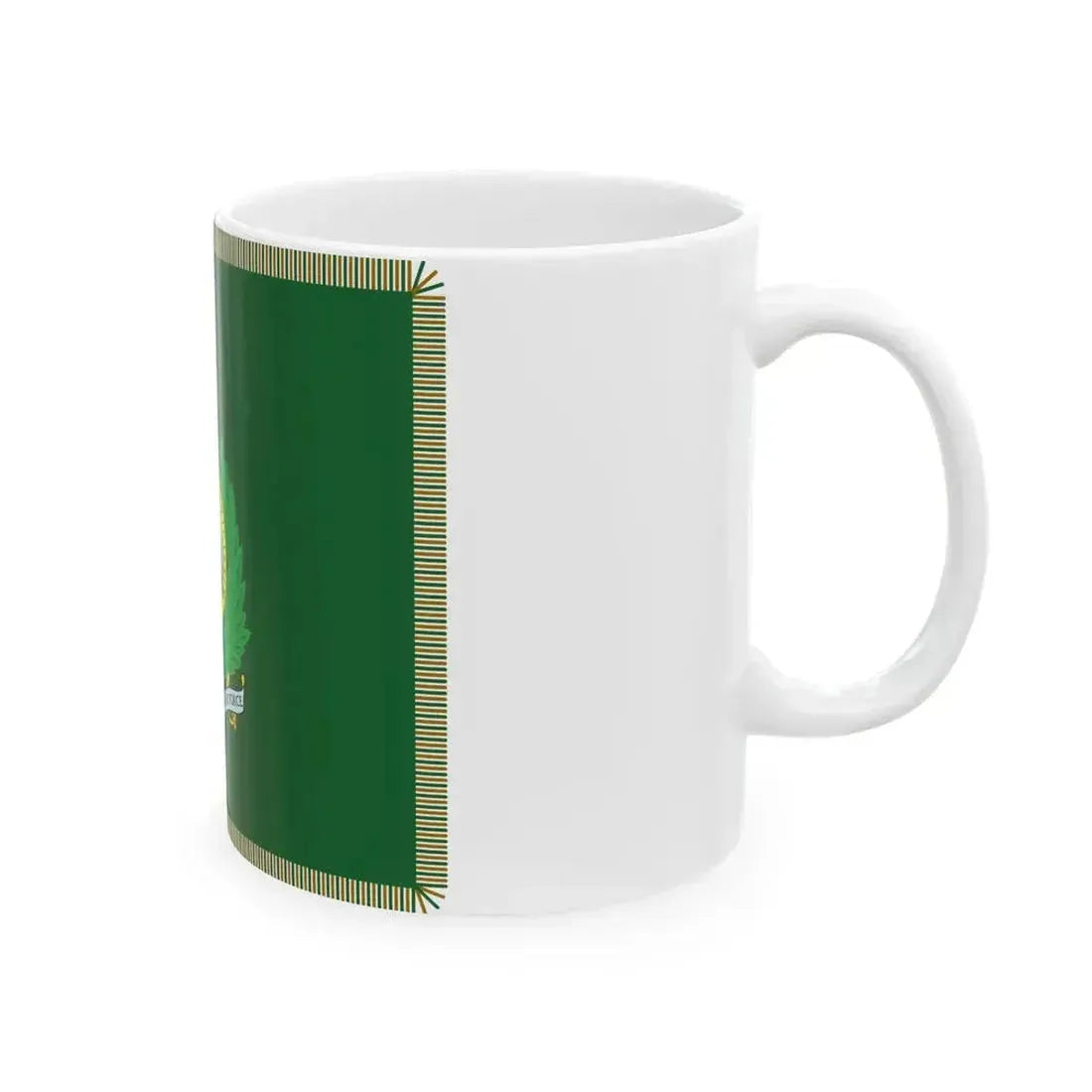 British Guiana Volunteer Force Regimental Colour (Guyana) White Coffee Mug - Go Mug Yourself