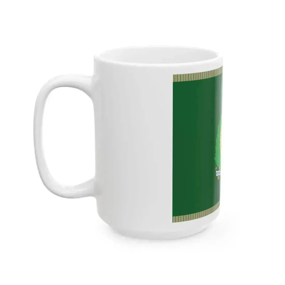 British Guiana Volunteer Force Regimental Colour (Guyana) White Coffee Mug - Go Mug Yourself