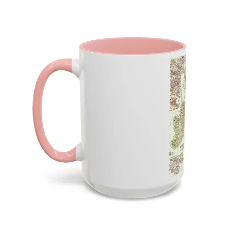 British Isles (1958) (Map) Accent Coffee Mug - Go Mug Yourself