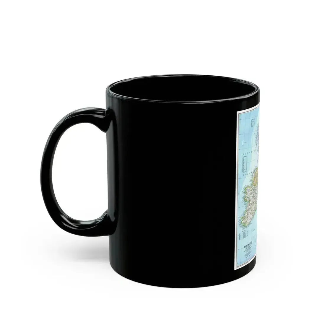 British Isles (1979) (Map) Black Coffee Mug - Go Mug Yourself