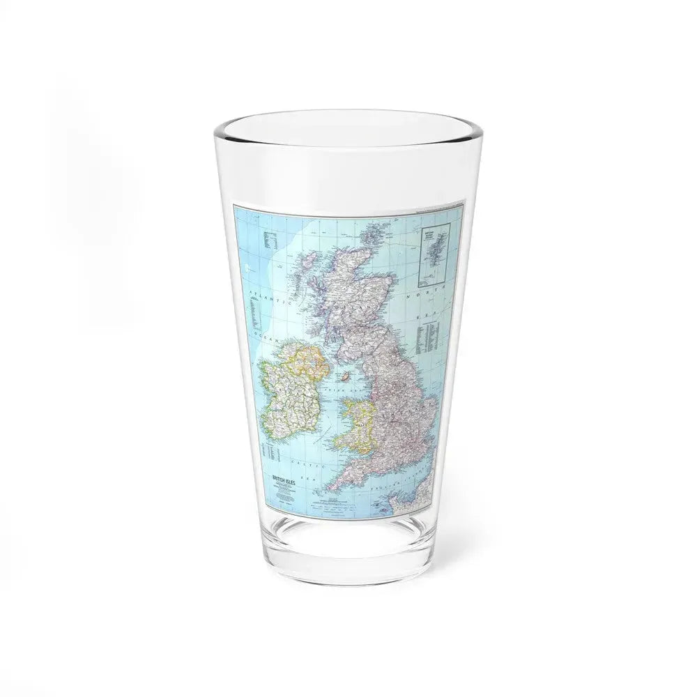 British Isles (1979) (Map) Pint Glass 16oz 16oz - Go Mug Yourself