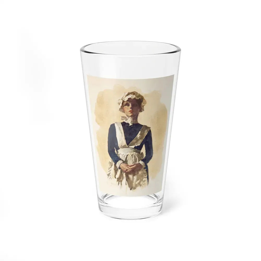 British Maid Illustration (c. 1980s) (Magazine Illustration) Pint Glass 16oz 16oz - Go Mug Yourself