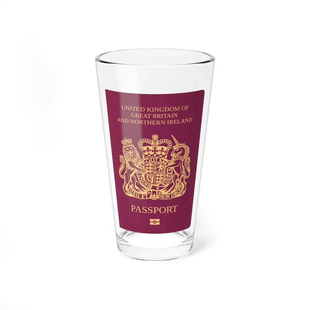 British National Passport - Pint Glass 16oz 16oz - Go Mug Yourself