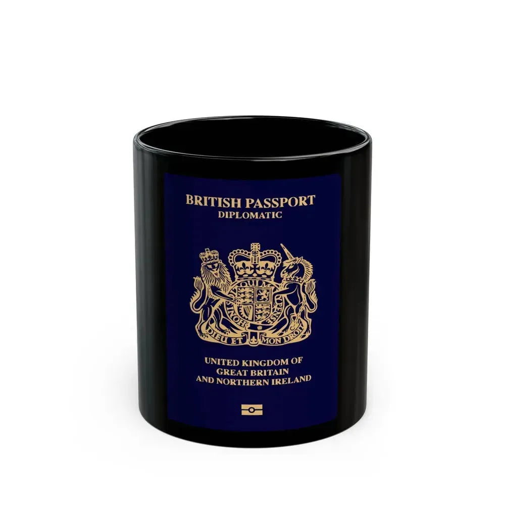 British Passport 2020 (Diplomatic) - Black Coffee Mug 11oz - Go Mug Yourself