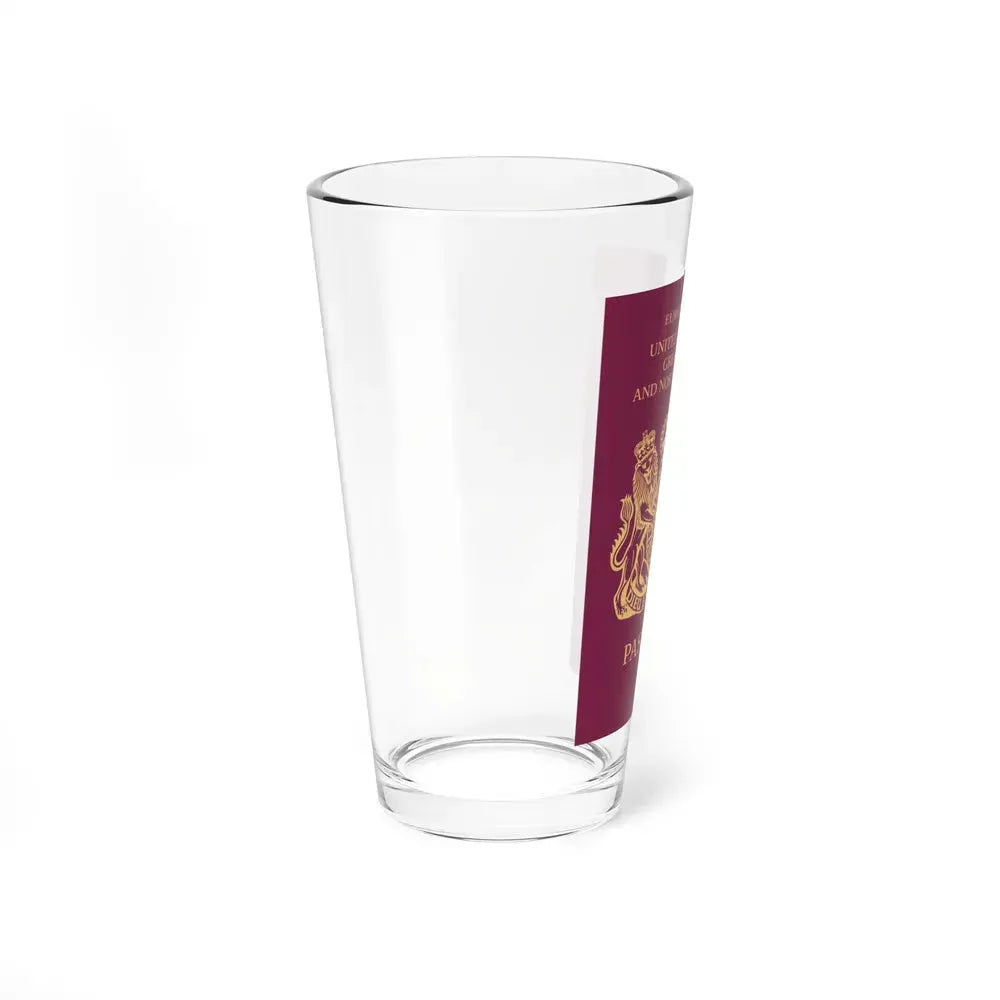 British Passport - Pint Glass 16oz - Go Mug Yourself