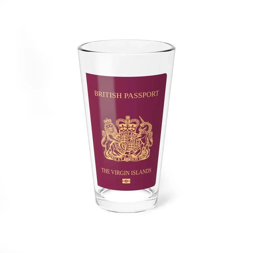 British Virgin Islands Passport - Pint Glass 16oz 16oz - Go Mug Yourself