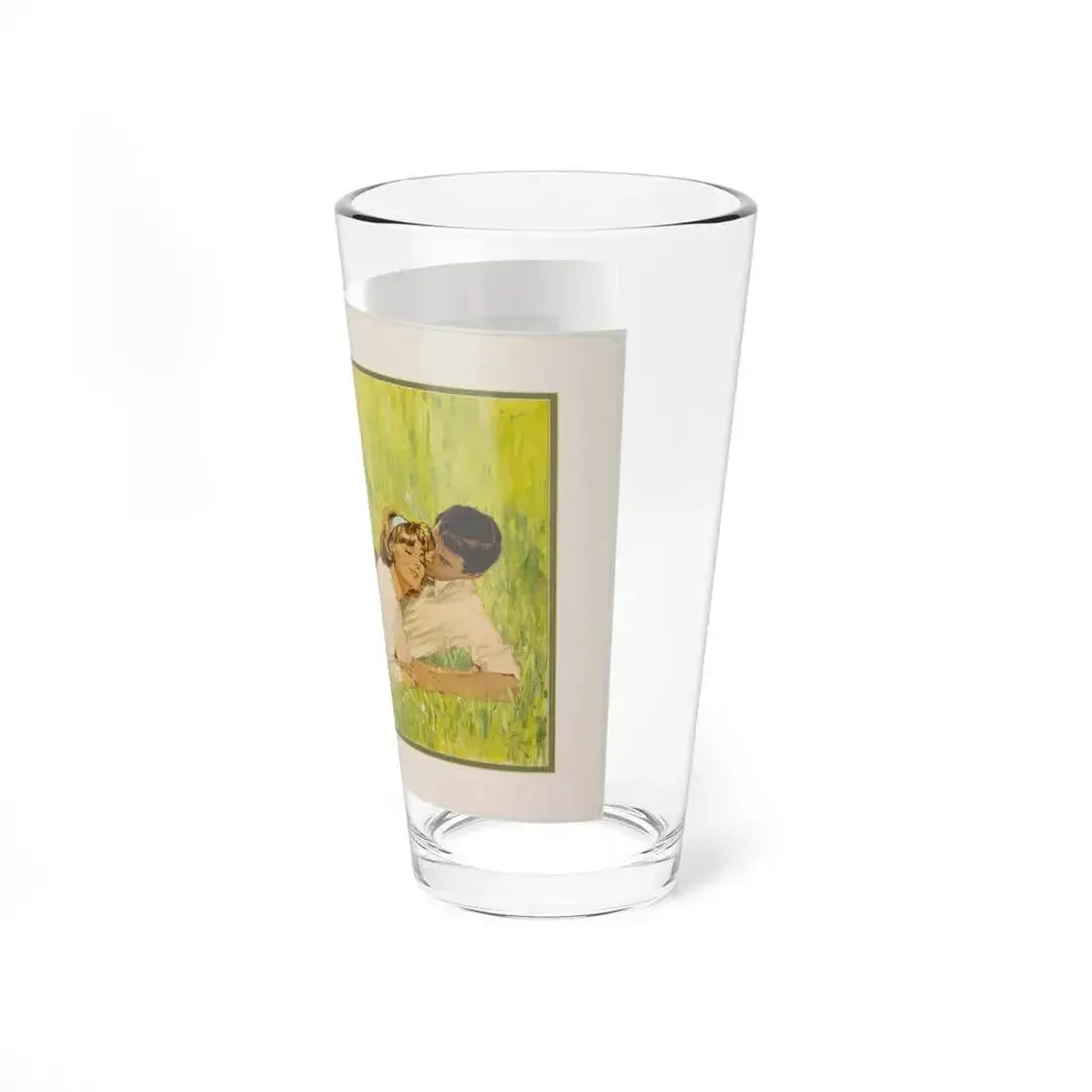 British Women's Magazine Illustration (Grestock and Marsh, c. 1960s) (Magazine Illustration) Pint Glass 16oz - Go Mug Yourself