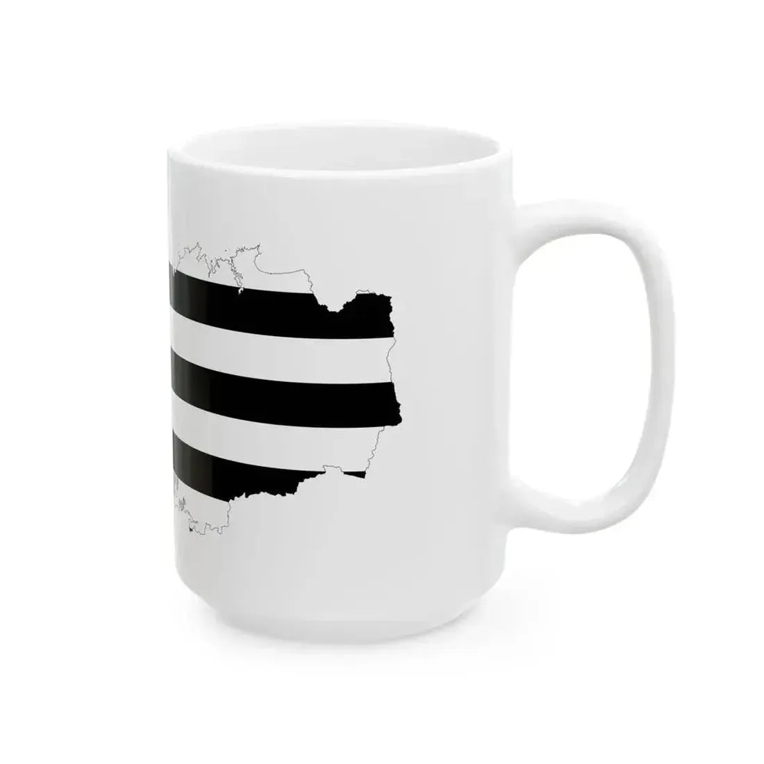 Brittany-Flagmap (France) White Coffee Mug - Go Mug Yourself