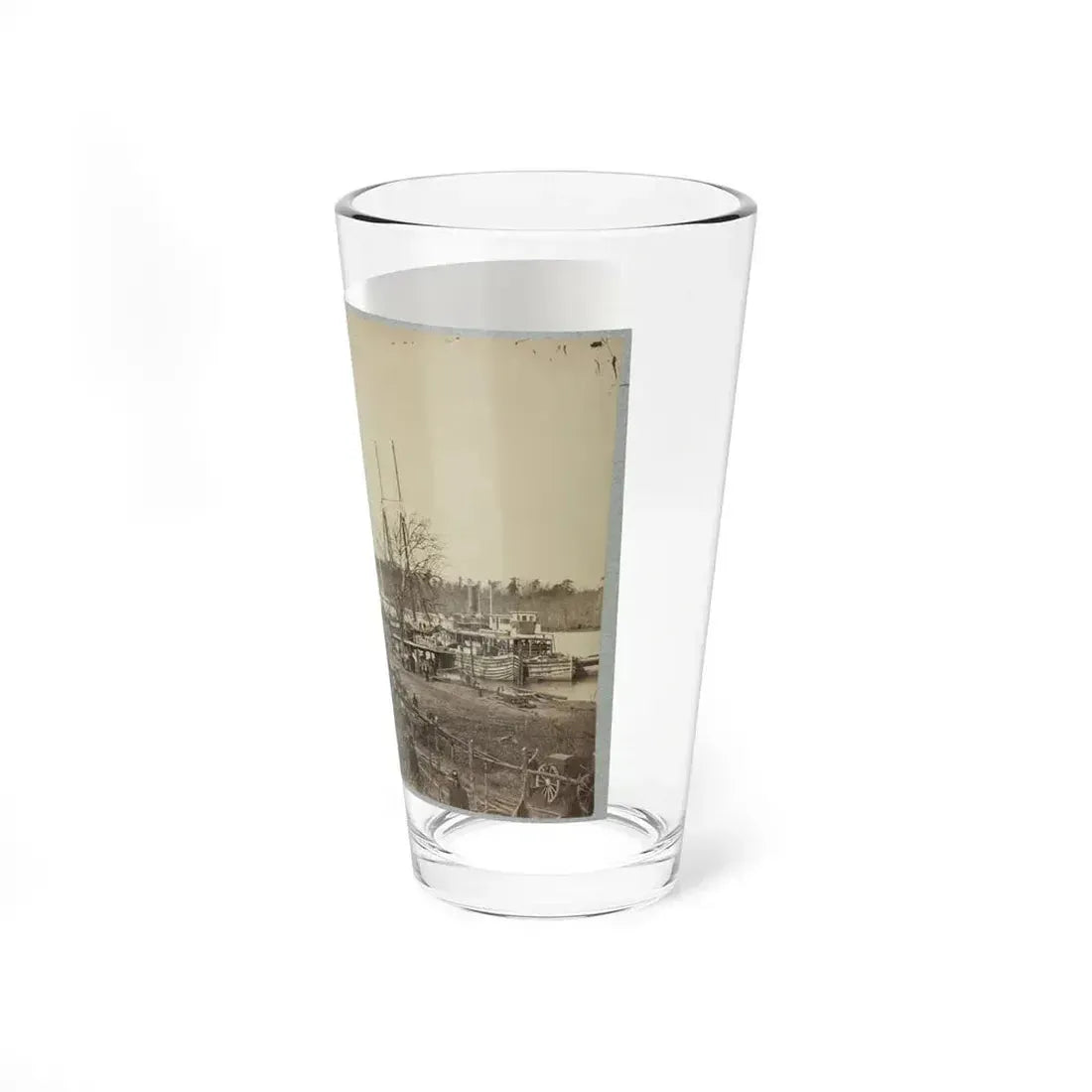 Broadway Landing, Appomattox River, Va., Butler's Signal Tower At Point Of Rocks, In Distance (U.S. Civil War) Pint Glass 16oz - Go Mug Yourself