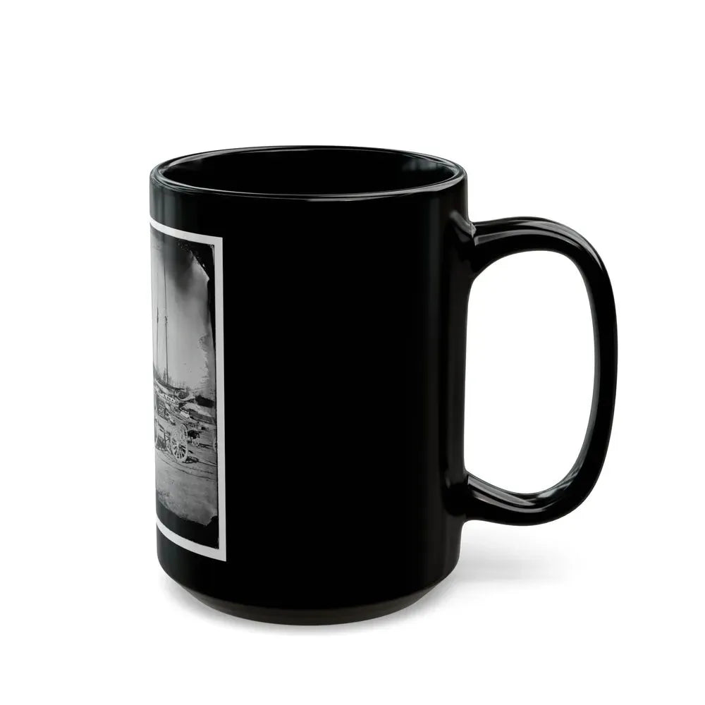 Broadway Landing, Appomattox River, Virginia. Supply Boats And Stores (U.S. Civil War) Black Coffee Mug - Go Mug Yourself