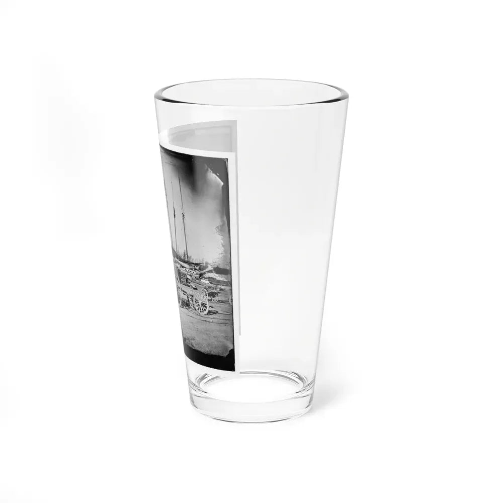Broadway Landing, Appomattox River, Virginia. Supply Boats And Stores (U.S. Civil War) Pint Glass 16oz - Go Mug Yourself