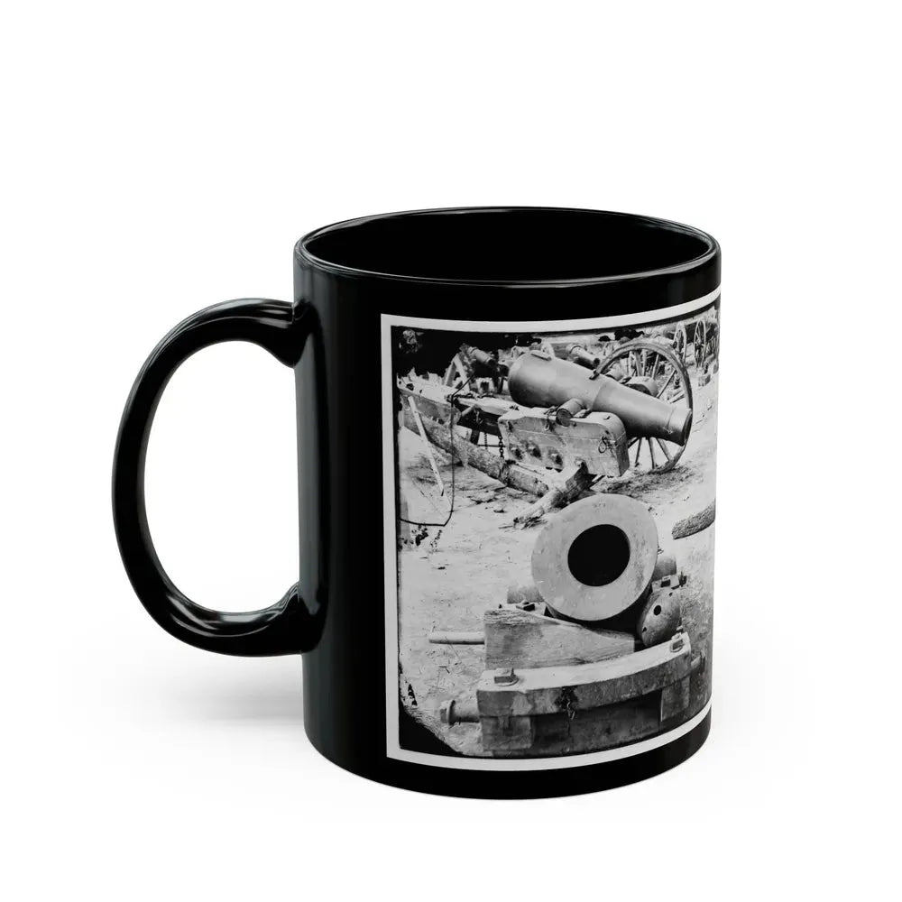 Broadway Landing, Appomattox River, Virginia. View Of Mortar And Artillery (U.S. Civil War) Black Coffee Mug - Go Mug Yourself