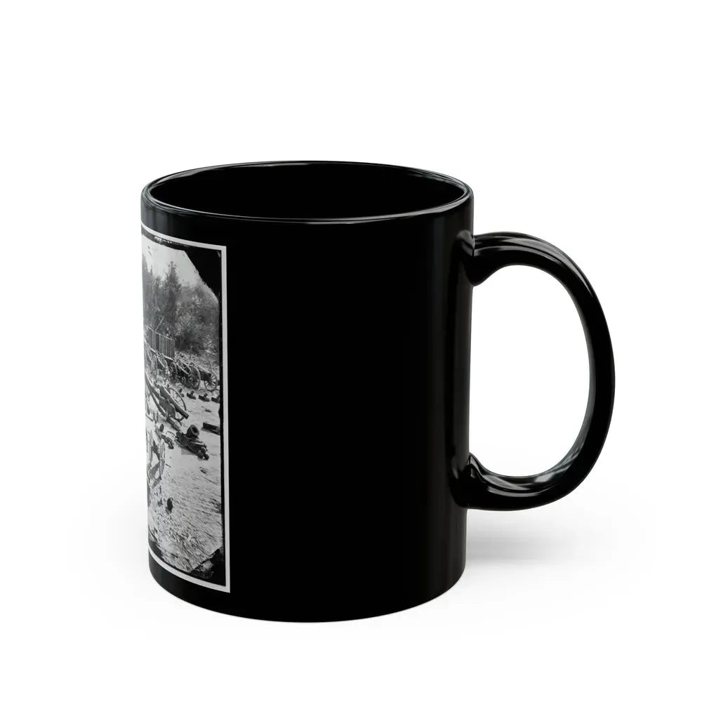 Broadway Landing, Va. Federal Ordnance At The Depot; Another View (U.S. Civil War) Black Coffee Mug - Go Mug Yourself