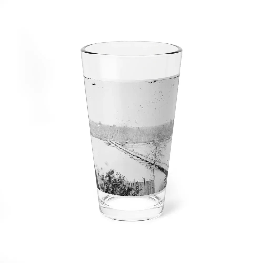 Broadway Landing, Virginia. Pontoon Bridge Across The Appomattox River (U.S. Civil War) Pint Glass 16oz 16oz - Go Mug Yourself