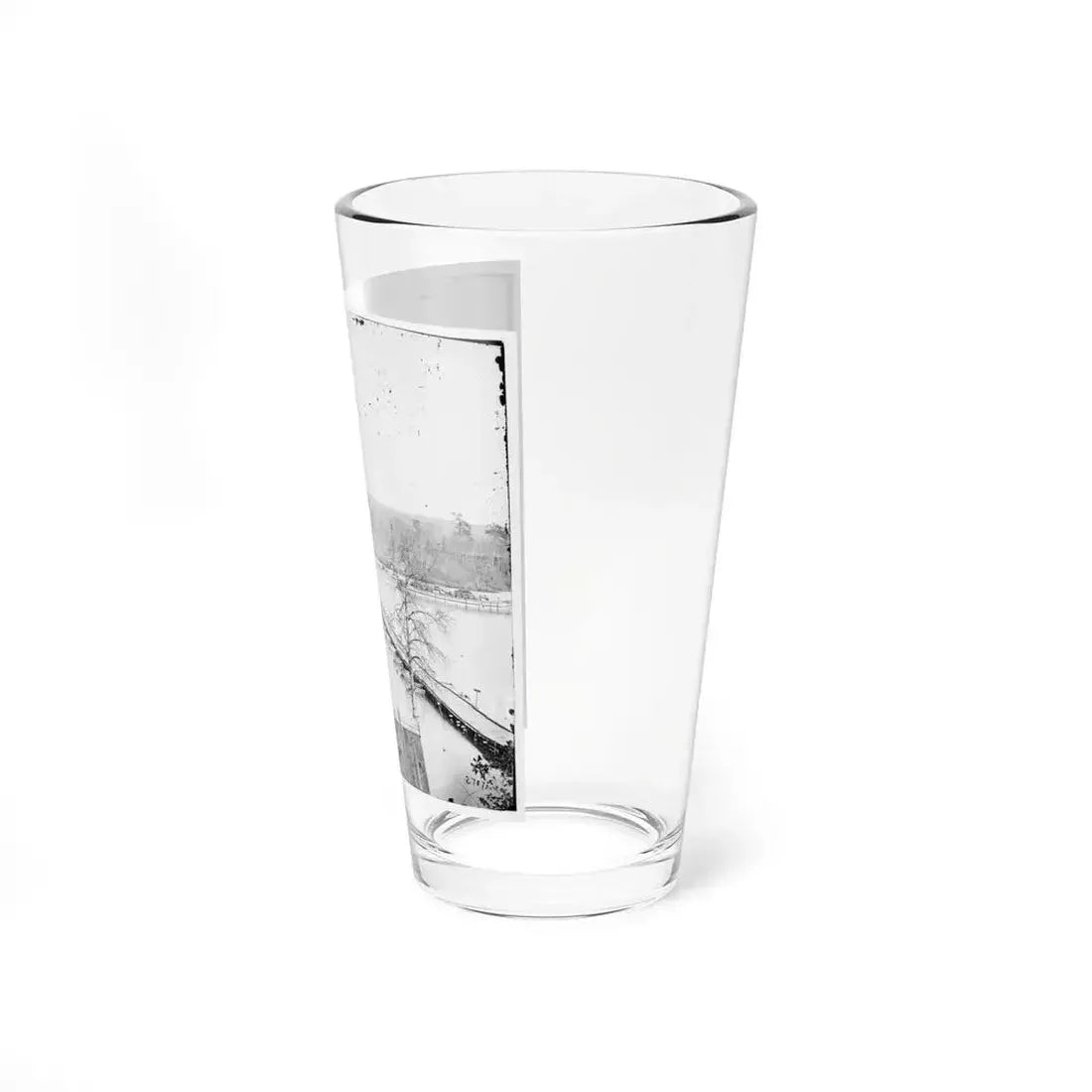 Broadway Landing, Virginia. Pontoon Bridge Across The Appomattox River (U.S. Civil War) Pint Glass 16oz - Go Mug Yourself