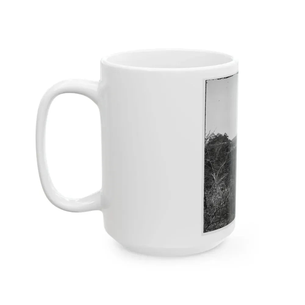 Broadway Landing, Virginia. Where Butler's Troops Crossed The Appomattox River (U.S. Civil War) White Coffee Mug - Go Mug Yourself