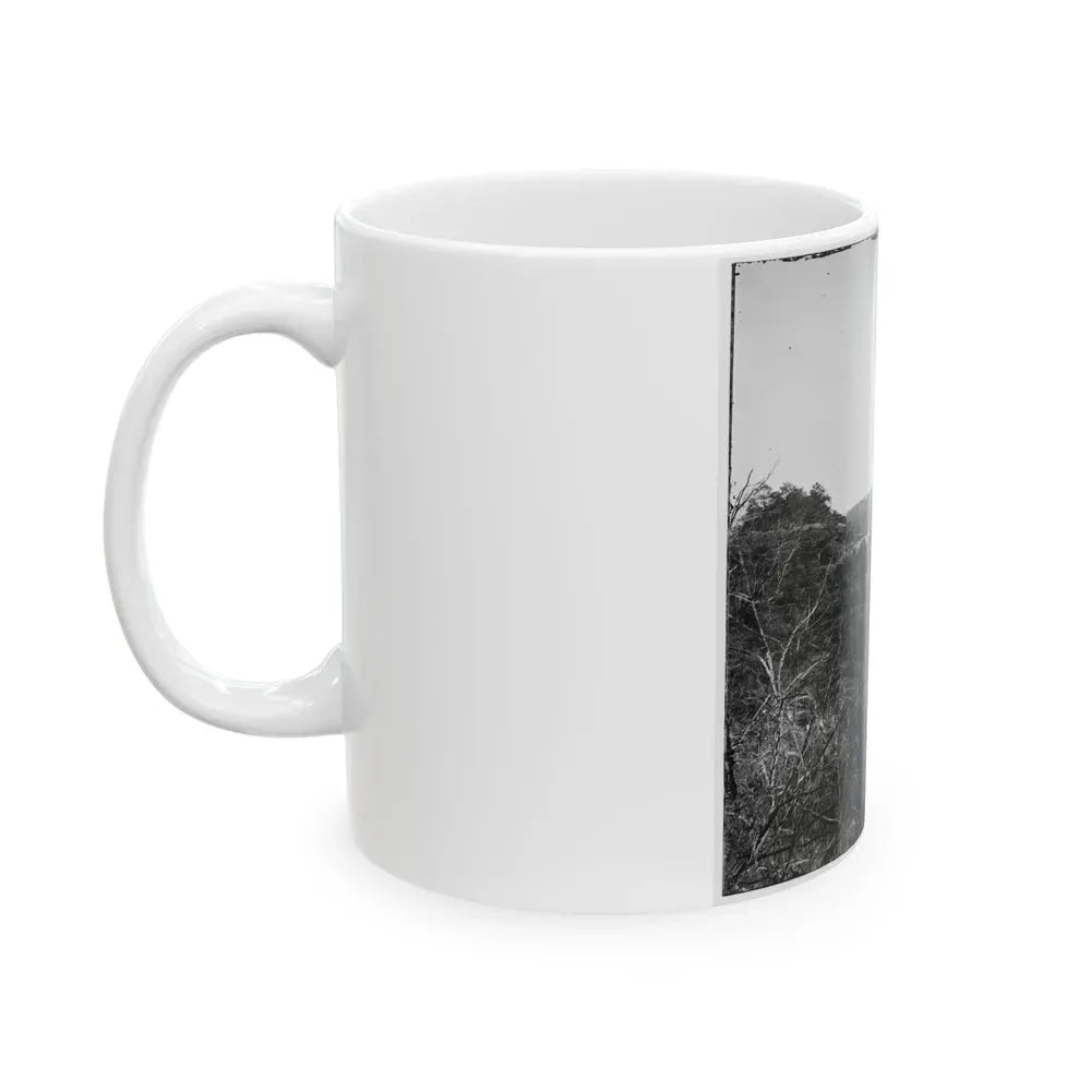 Broadway Landing, Virginia. Where Butler's Troops Crossed The Appomattox River (U.S. Civil War) White Coffee Mug - Go Mug Yourself