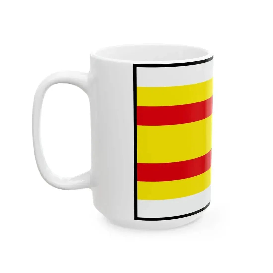 Brodzany Partizanske Flag (Slovakia) White Coffee Mug - Go Mug Yourself