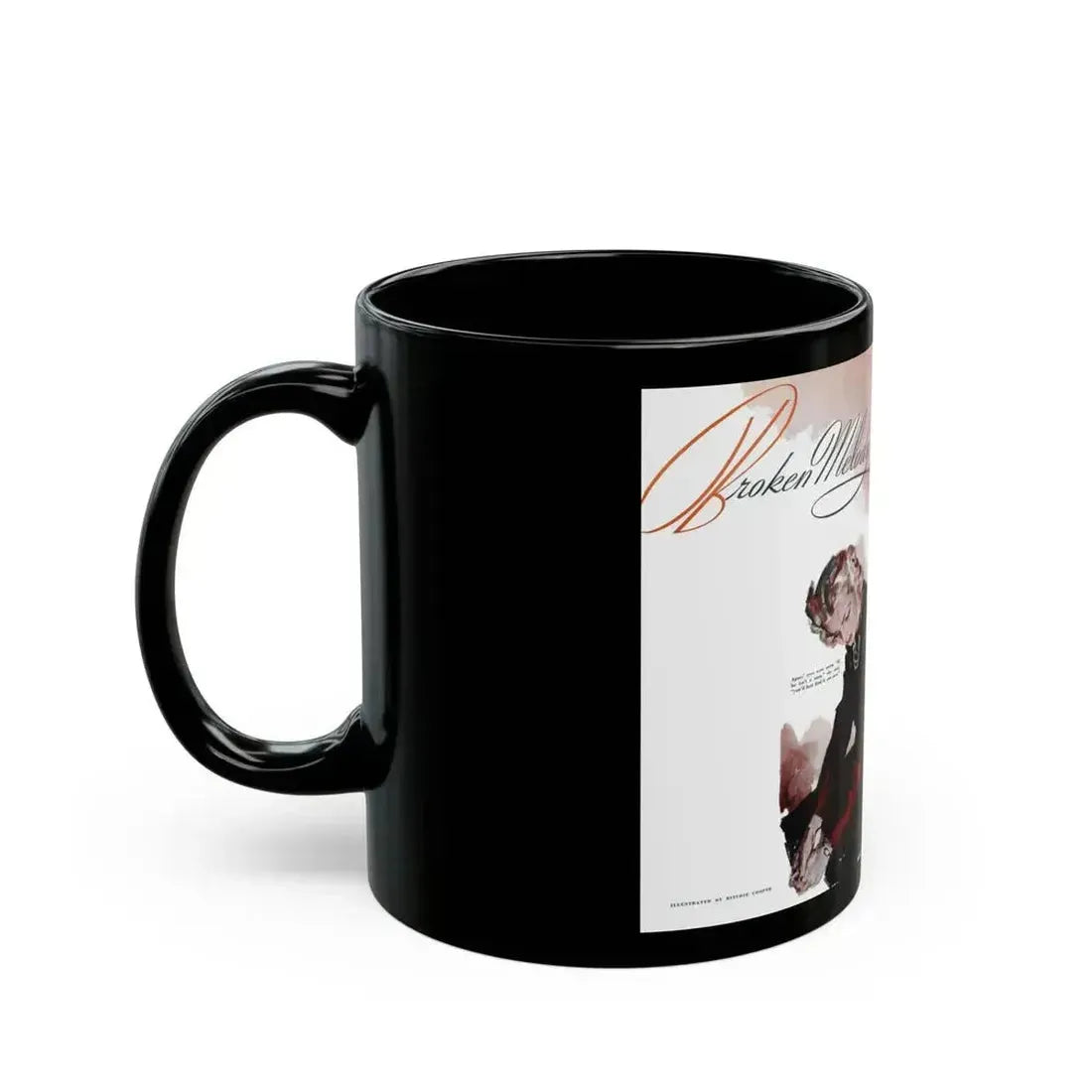 Broken Melody, Good Housekeeping, April 1940 - Black Coffee Mug - Go Mug Yourself