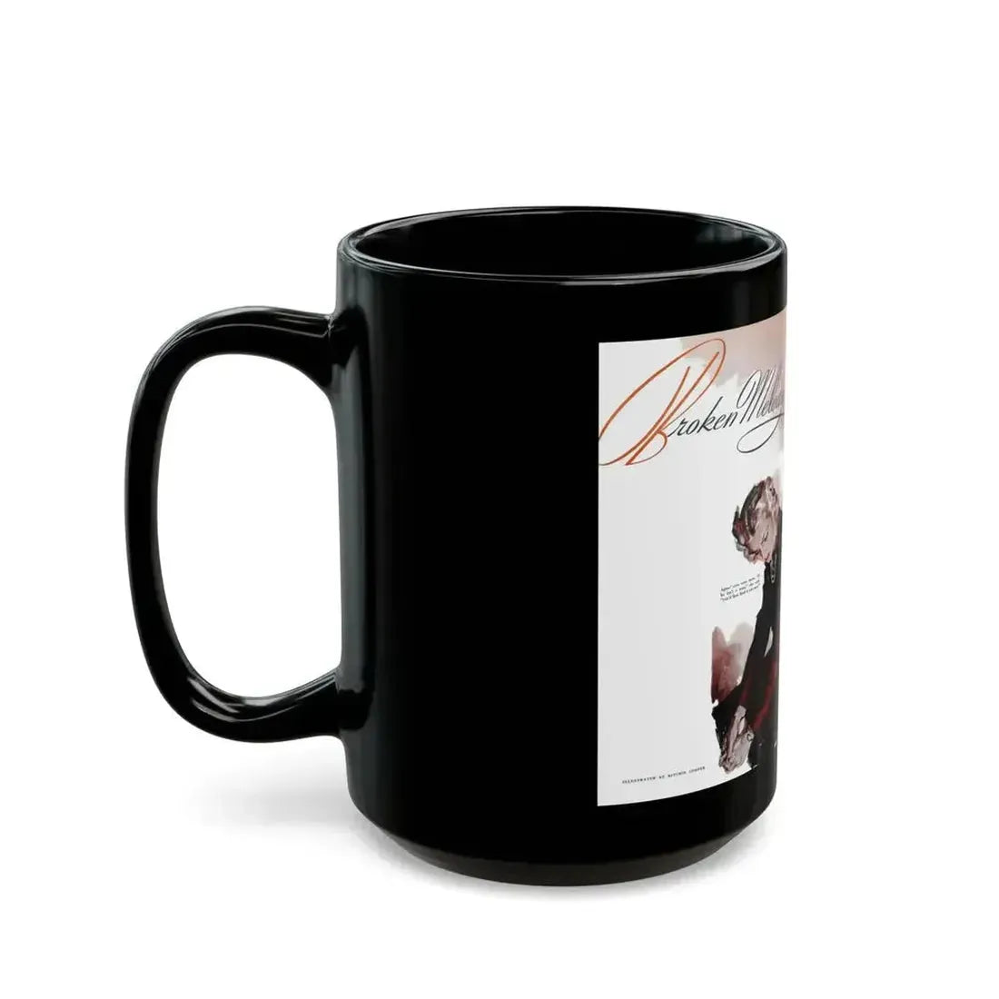 Broken Melody, Good Housekeeping, April 1940 - Black Coffee Mug - Go Mug Yourself