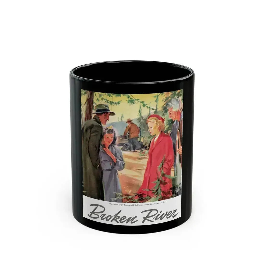 Broken River, Liberty, September 18, 1943 - Black Coffee Mug 11oz - Go Mug Yourself
