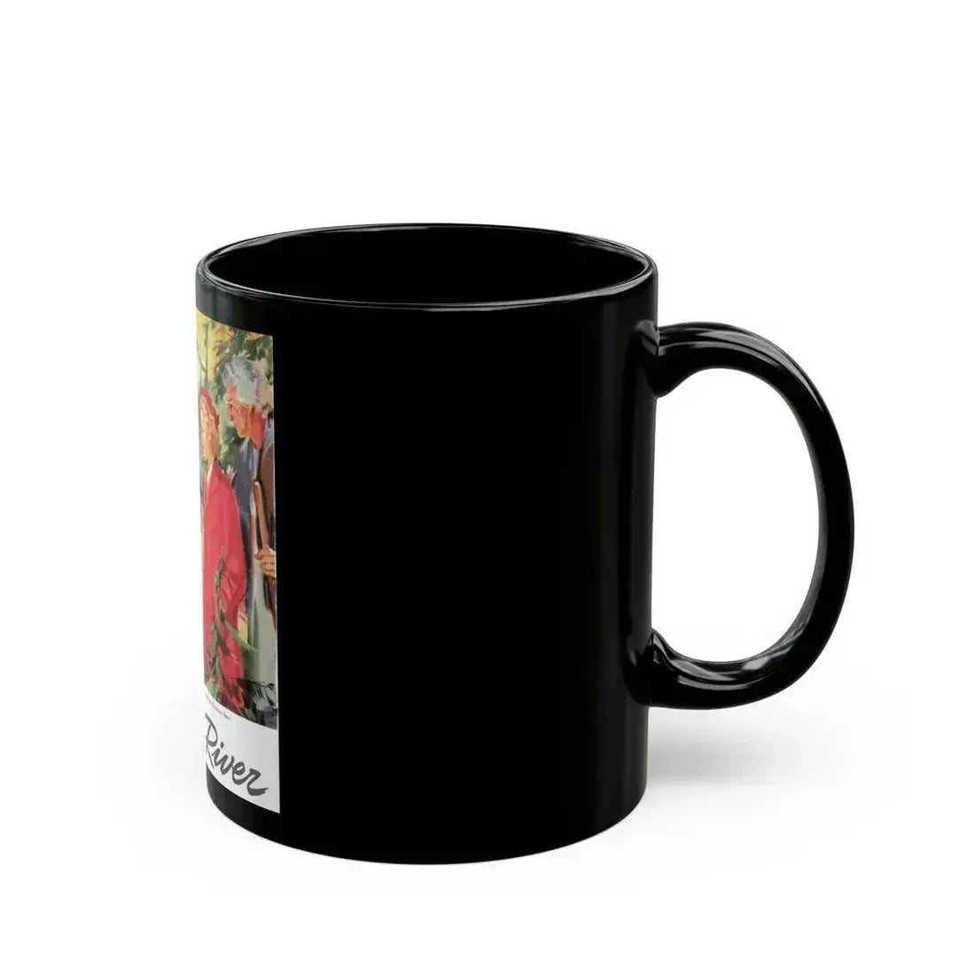 Broken River, Liberty, September 18, 1943 - Black Coffee Mug - Go Mug Yourself
