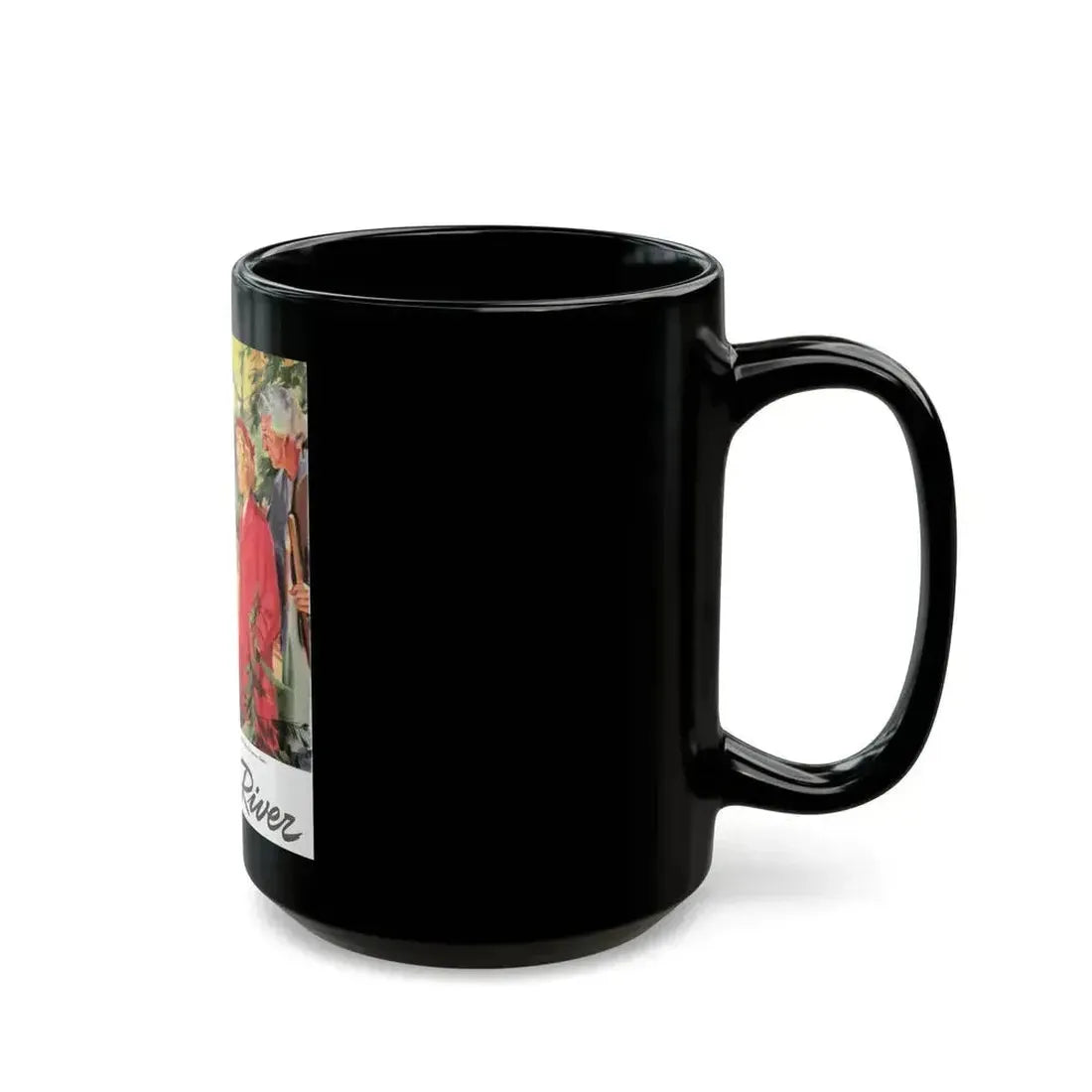 Broken River, Liberty, September 18, 1943 - Black Coffee Mug - Go Mug Yourself