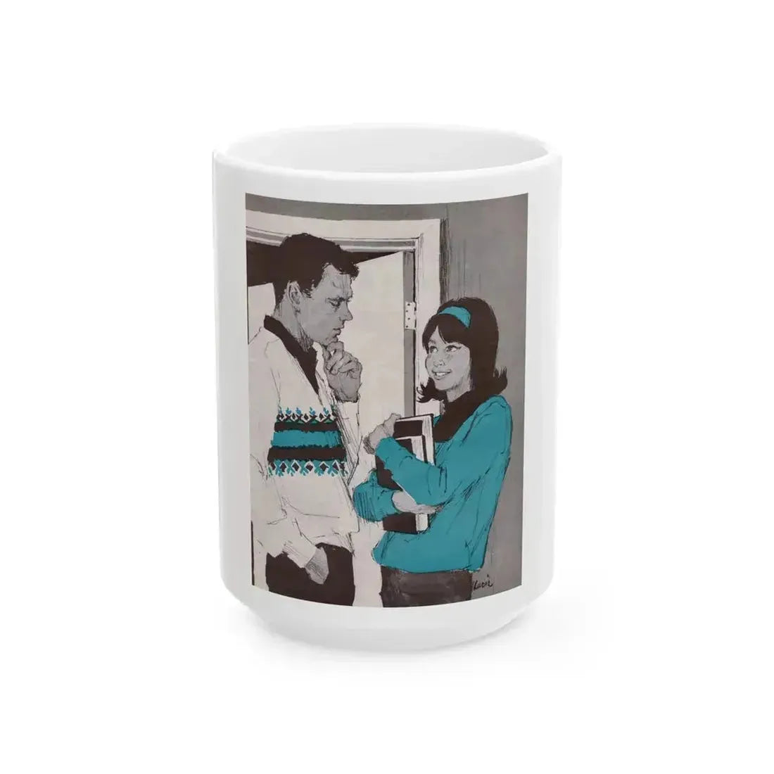 Broken Trust, Teen Magazine, 1965 - White Coffee Mug 15oz - Go Mug Yourself
