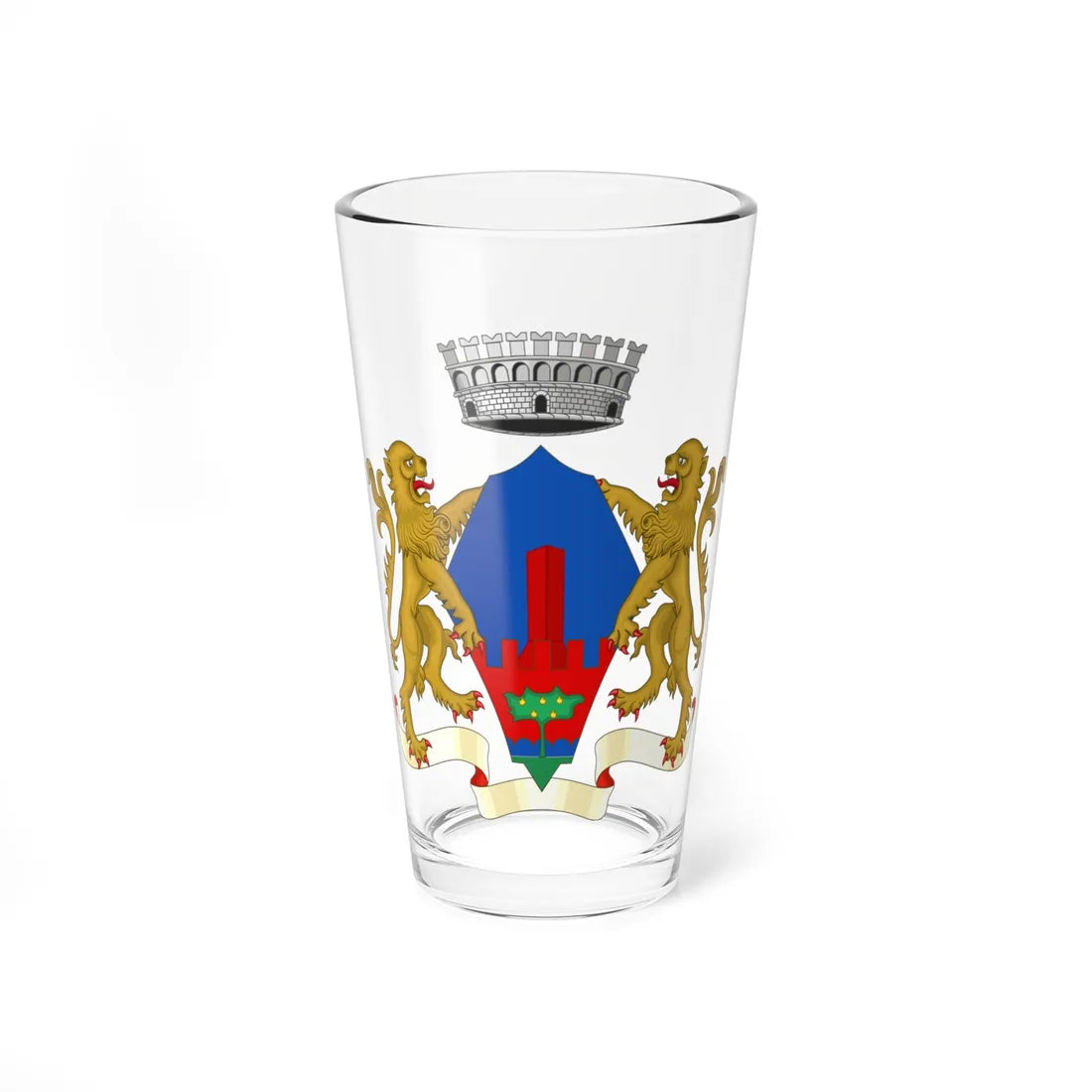 Brolo-Stemma (Italy) (Coat of Arms) Pint Glass 16oz 16oz - Go Mug Yourself