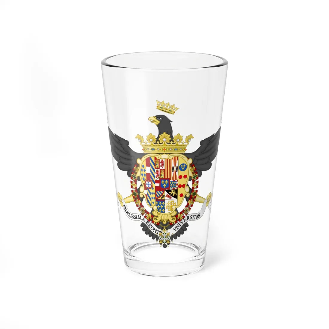 Bronte-Stemma (Italy) (Coat of Arms) Pint Glass 16oz 16oz - Go Mug Yourself