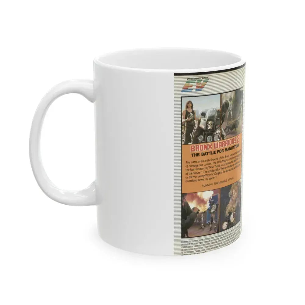 BRONX WARRIORS 2 (VHS COVER) - White Coffee Mug - Go Mug Yourself