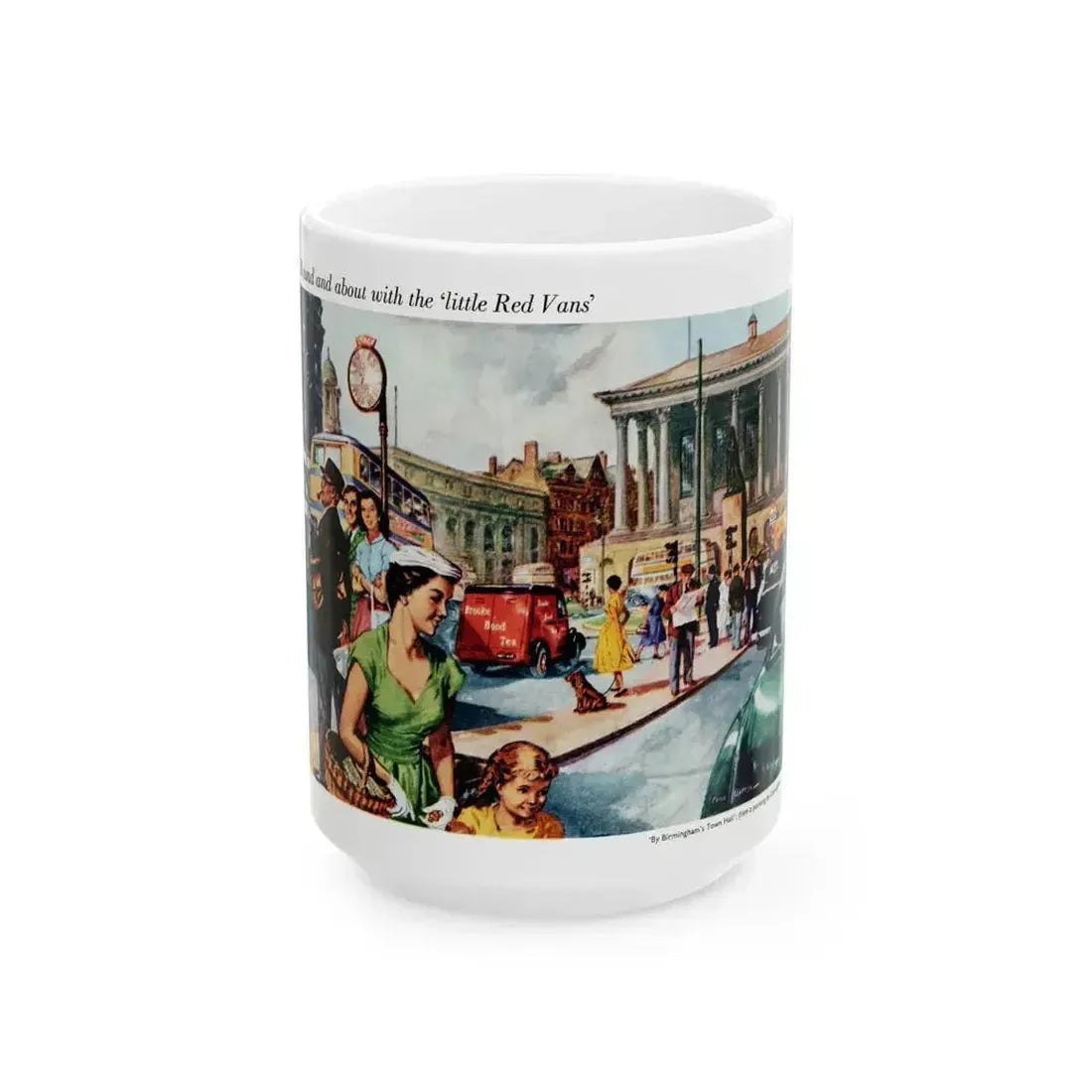 Brooke Bond Tea advertisement, 1955 - White Coffee Mug 15oz - Go Mug Yourself