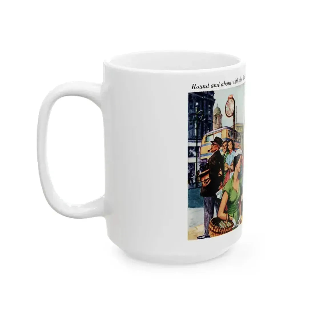 Brooke Bond Tea advertisement, 1955 - White Coffee Mug - Go Mug Yourself